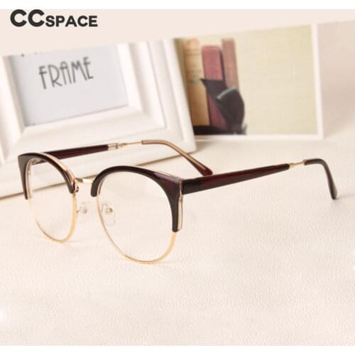 49946 Eyebrow Round Glasses Frames Men Women Fashion Computer Eyeglasses