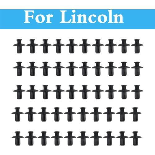 8mm Car Plastic Rivet Fasteners Bumper Mudguard Expansion Clips For Lincoln MKC MKS MKT MKZ Town Navigator Car Aviator LS