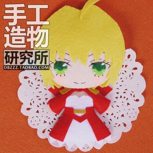 Anime Fate/EXTRA Last Encore Handmade Hanging Plush Doll Toy Keychain Bag cosplay giftts
