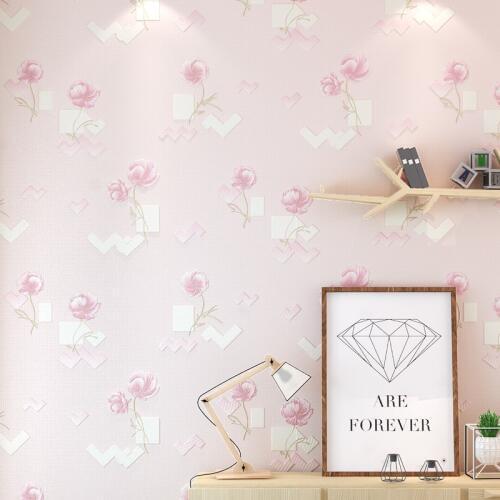 Beibehang papel de parede Fine pressure 3d three - dimensional rural flowers wallpaper non - woven bedroom living room TV
