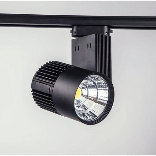 Free shipping LED Rail Lighting 20W 30W COB LED Track Light Black/White Shell LED Ceiling Lamps LED Spotlight LED Wall light