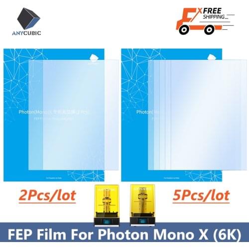 ANYCUBIC 3D Printer Parts 2pcs/Lots FEP Film 240*165mm thickness 0.15mm For Photon Mono X