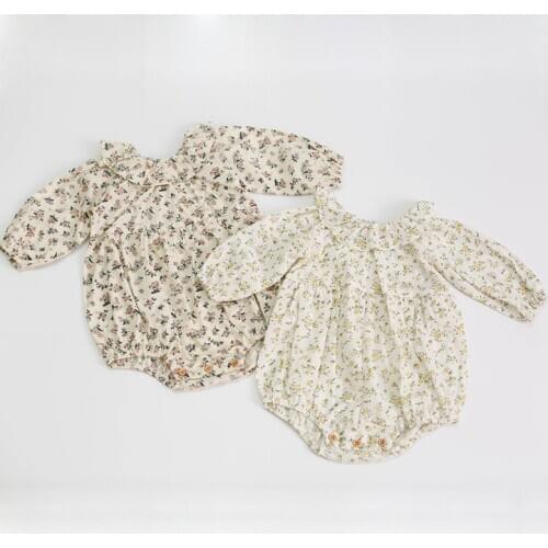 0-3Yrs Infant Baby Rompers Baby Girls Long Sleeve Floral Clothes Rompers 2020 New Spring Autumn Baby Girls Rompers