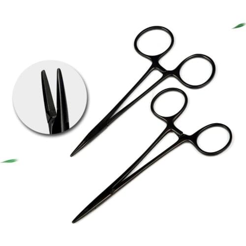 Porcelain black handle needle holder double eyelid embedding surgical tool needle holder instrument fine needle pliers