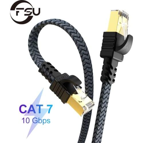 FUS Ethernet Cable Cat7 Lan Cable UTP CAT 7 Network Cable 0.5m 1m 1.5m 2m 3m Patch Cord For Laptop Router RJ45 Cable