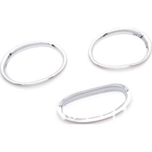 Chrome Front & Rear Fog Light Trim For Peugeot 206 / 206CC