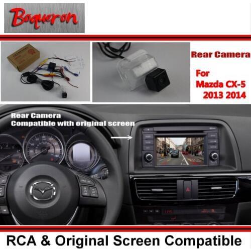 Car Rear View Camera / Back Up Reverse Camera Sets For Mazda CX-5 CX 5 CX5 2013 2014 / RCA & Original Screen Display Compatible