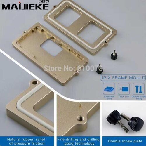 MAIJIEKE Top Quality Frame mould for iphone XS Max glass frame cold glue holding mold for iPhone X XS Screen frame Dedicated