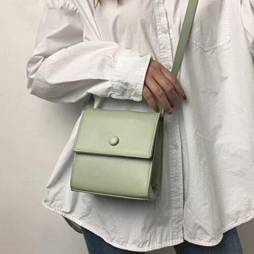 Small bag women New Korean version of small square bag wide shoulder strap fashion Joker shoulder Messenger bag