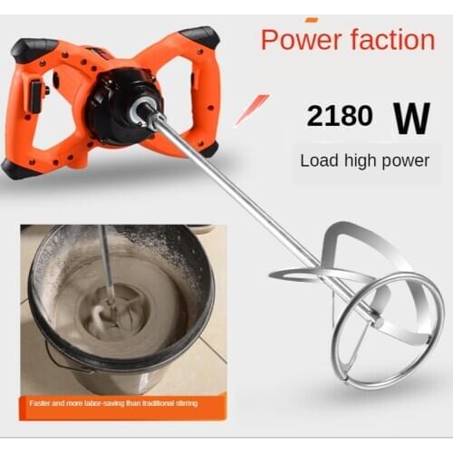 Mixer 2380W Industrial Adjustable Speed Mixer Handheld Paint Cement Plaster Mortar Coating Powder Mixing Machine