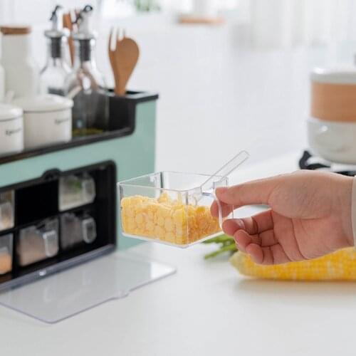 Multi-Function Spice Storage Box Condiment Bottle Storage Rack Knife Holder Shelf Kitchen Supplies Organizer Rack