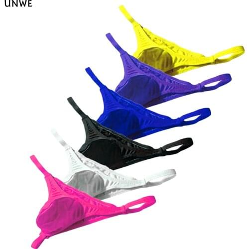 Sexy Man String and Thongs Micro Design Gay Sissy Tanga Hombre Jockstrap Penise Convex Thin Betlt Men Underwear