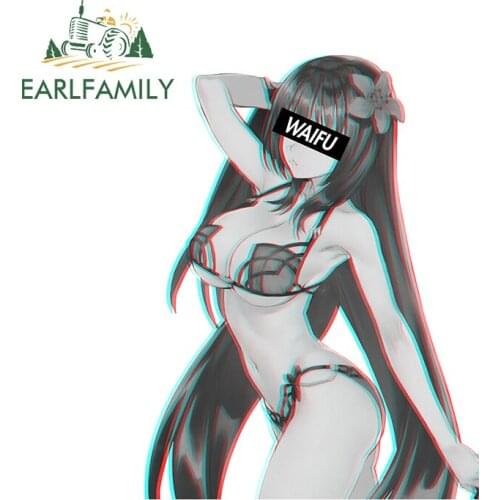EARLFAMILY 13cm x 9.6cm for Scathach Waifu Material Car Stickers Graffiti Fine Decal Surfboard Motorcycle Car Assessoires Decals