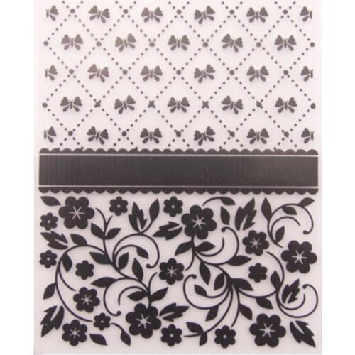 Plastic Embossing Folder Stencils Template Molds DIY Scrapbooking Paper Photo Album Card Decoration Flower Butterfly-S001