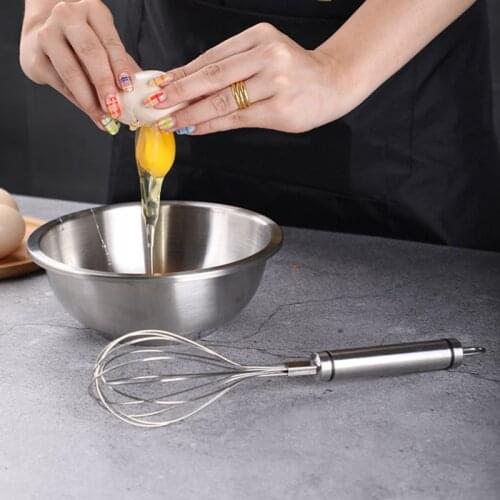 Cooking Whisks Stainless Steel Blending Whisking Beating Stirring Enhanced Version Balloon Wire Whisk