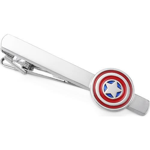 High quality fashion business tie clip American captain brand tie clip mens wedding shirt tie pin accessories