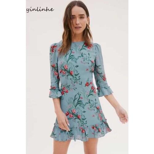 Yinlinhe Blue Summer Dresses