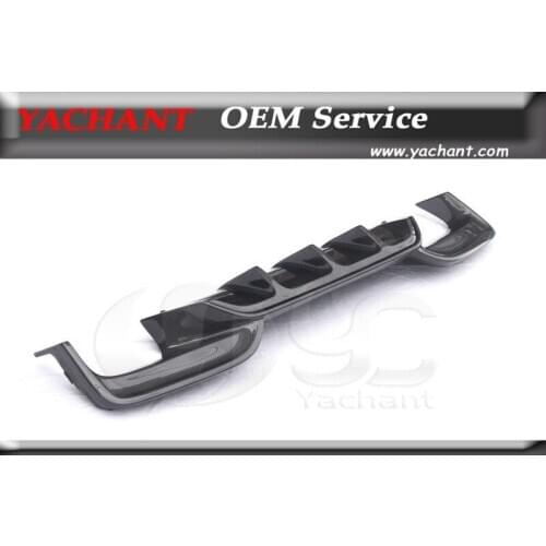 Car-Styling Carbon Fiber Rear Diffuser Fit For 2012-2014 6 Series F06 F12 F13 M6 AKM Style Rear Lip with MP Style Diffuser