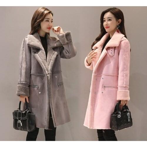 M-2XL New Women Winter Coat Long Thick Jacket Costume Women Fur Jackets Elegant Ladies Slim Coats High Quality