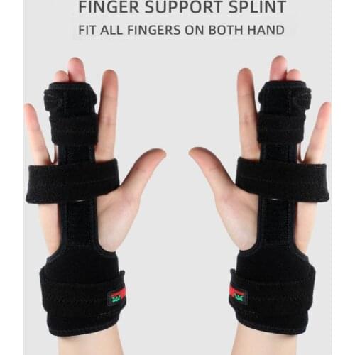 1Pc A72 Finger Immobilizer Breathable Adjustable Splint Contractures Straighten Brace Support Immobilizer Cast for Broken Joints