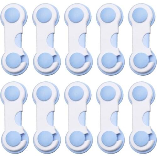 10PCS Multi-use Baby Drawer Lock Plastic Child Security For Cabinet Refrigerator Window Closet Protect Toddler Safety Protector