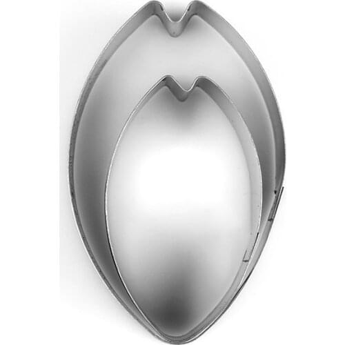 2pcs/set Tulip Flower Cookie Cutters Set Cake Decorating Tools Fondant Cupcake Mold Biscuit Cutter Baking Tools fondant cutter