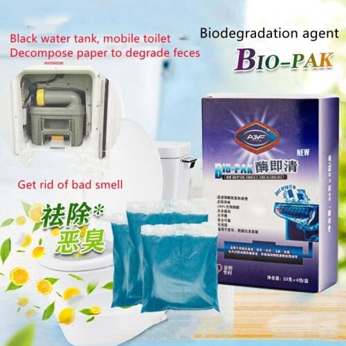 3 Boxes RV Toilet Septic Tank Treatment Safe Eliminates Odors Breaking Down Holding Toilet Waste Yacht Home Tank MAX Drop-Ins
