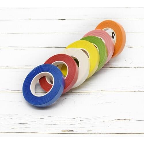 30 Yard 12MM Artificial Flower Stamen Wrap/Florist colored crepe paper/DIY/Flower Supplies /Floral Stem Tape/Corsages Buttonhole