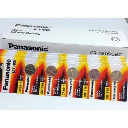 40pcs/lot Panasonic CR1616 3V Button Coin Batteries Car Remote Control Electric Alarm CR 1616 Lithium Battery Cell