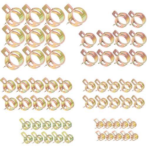 60Pcs Auto Car Spring Clip Fuel Oil Water Hoes Pipe Tube Clamp Fastener 6 Sizes