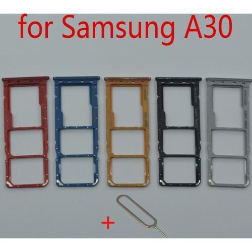 SIM Card Tray Holder For Samsung Galaxy A30 A305 A305F A305FN A305G A305GN Original Mobile Phone Micro SD Card Slot Adapter