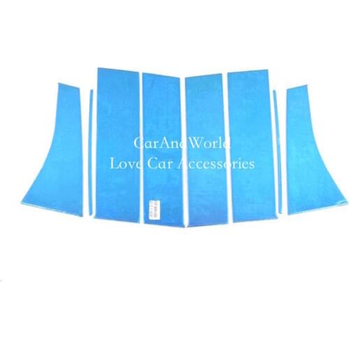 For Mitsubishi ASX 2013-2021 Stainless Steel Car Window Pillar Trims Center Column Frame Cover Molding Auto Decoration Accessory