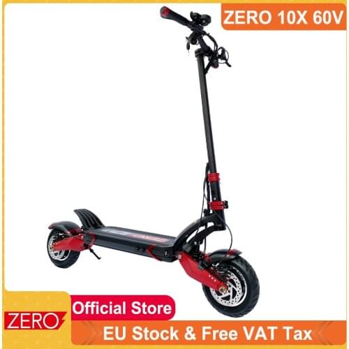 Free VAT Original Zero 10X Scooter 10inch Double Motor High Speed Electric Scooter 60V 2400W E-scooter 70km/h With Free Gifts