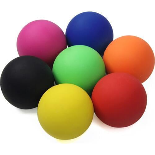 6cm Lacrosse Ball 100% Rubber Fitness Ball Hockey Solid Massage Ball Relaxation Therapy Rehab Tool Full Body Massage