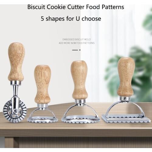 5 Shapes Cookie Cutter Heart Round Square Cake Pie Biscuit Pizza Cutter Baking Tool Dumpling Edge Cake Dessert Mold