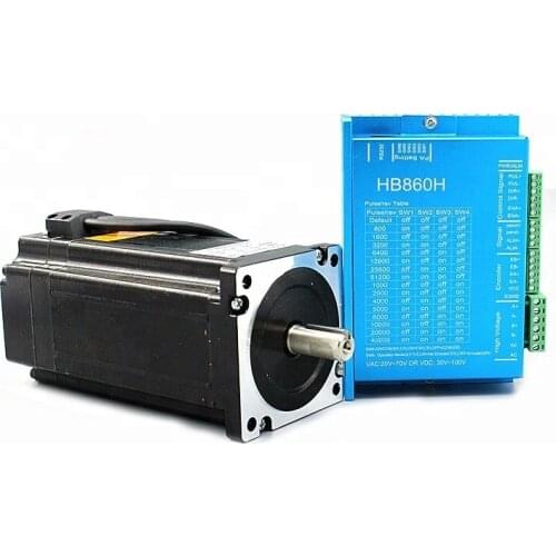 Nema 34 servo motor 86HB250-118B+HB860H Closed-loop step 8.5N.m and driver
