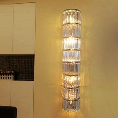 Led wall mount light modern home lighting crystal sconce bedside lamp shades industrial style lamps crystal bathroom