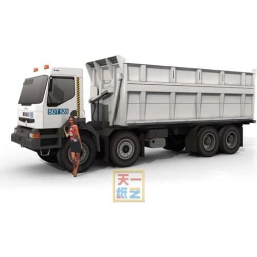 Heavy Truck 3D Paper Model DIY Yizhi Parent-child Handmade Car Origami Model