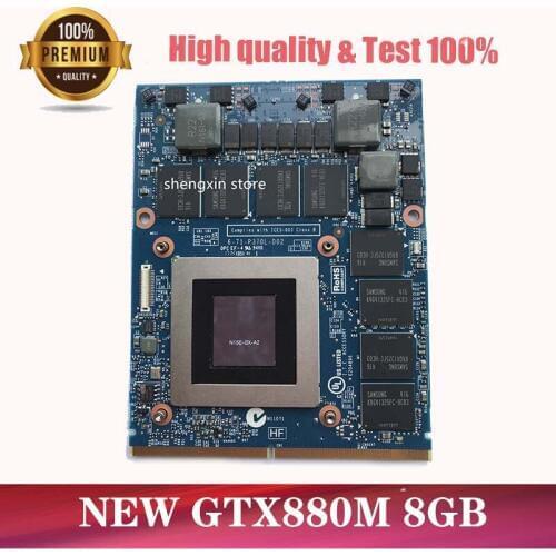 GTX880M GTX 880M 8GB GDDR5 Video VGA Display card For Clevo P151SM P150SM P170SM P177SM P151SM P157SM P177SM P375SM P570SM