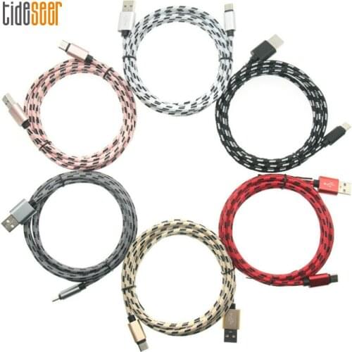 200pcs 1/2/3M Micro USB Type C Cable Charger For iPhone 11 X XR 7 8 Huawei Samsung S9 S10 Plus Fast Charging Mobile Phone Cables