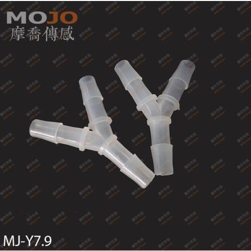 2020 Free shipping!(100pcs/Lots) MJ-Y7.9 5/16" PP Three way connectors 7.9mm Y type pipe fitting