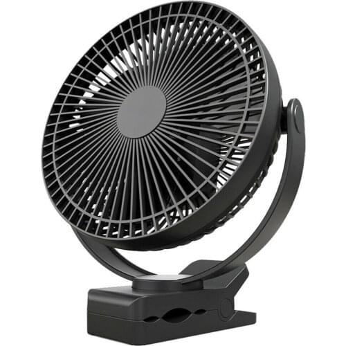 5-Inch Rechargeable Battery Operated Clip On Fan Air Circulating Usb Fan Portable For Outd Camping Tent Beach Or Car