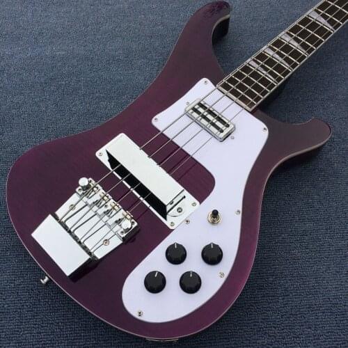 Free delivery, rosewood fingerboard Electric guitar, 4-string electric bass guitar Flame Maple Top, high quality electric guitar