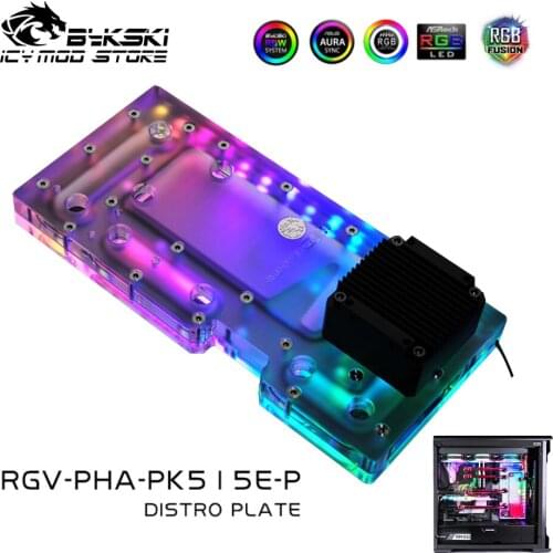 Bykski Waterway Board Reservoir Liquidcooling System Water Tank Acrylic Tranperant for PHANTEKS PK515E RGV-PHA-PK515E-P