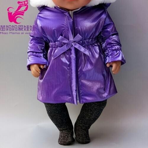 Baby new born Doll Clothes hoodiesdown jacket 18 Inch girl Doll jacket pants Girl new year Gift