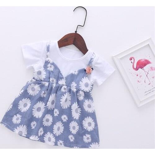 Kids Children Girls Dress Summer Girl Party Beach Toddler Dresses Kid Princess Party Clothes Floral Dress Princess Tutu Dress