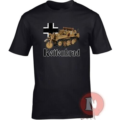 Kettenkrad Halftrack Motorcycle WW2 German Military Armour T-Shirt Summer Cotton Short Sleeve O-Neck Mens T Shirt New S-3XL