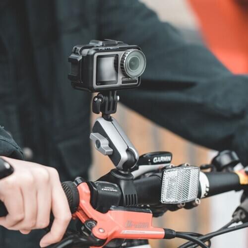 PGYTECH Aluminum alloy Action Camera Handlebar Mount for Gopro 9 8 for Insta360 One X2 DJI Pocket 2 Smartphone Accessories
