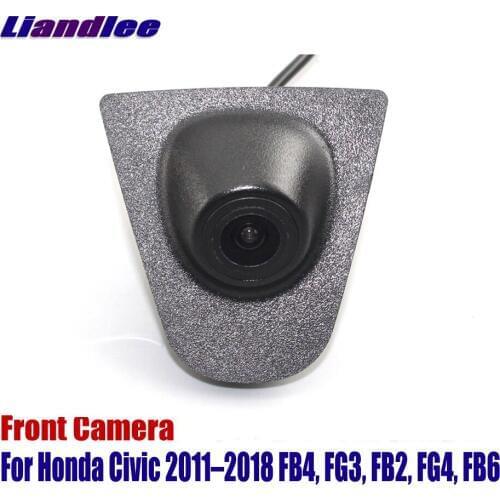 Liandlee AUTO CAM Car Front View Camera Logo Embedded For Honda Civic 2011-2018 FB4 FG3 ( Not Reverse Rear Parking Camera )