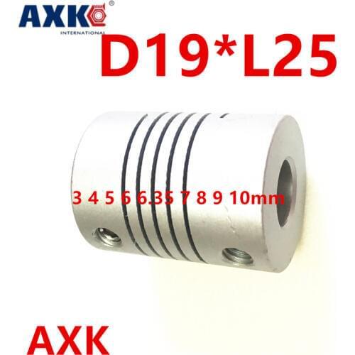 Rolamentos Hot D19l25 D19 L25 Cnc Motor Jaw Shaft Coupler Coupling Od 19x25mm Wholesale Dropshipping 4/ 5/6/6.35/8/9.5/10/12mm